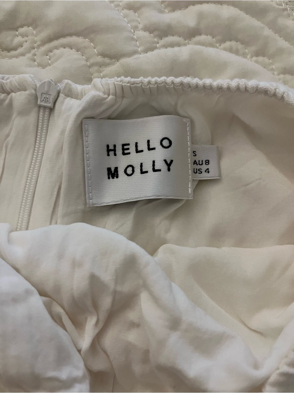 Hello Molly White Strapless Cutout Romper Dress size 4 - Picture 6 of 12